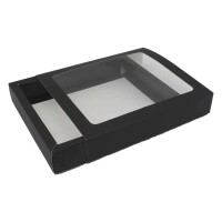 Premiumbox P12 + Schiebedeckel mit Fenster, 21x17x4,5cm Muster