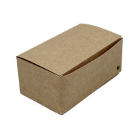 Foodbox-BFB-730- Vollpappe, braun, 14,5x8,5x6cm Packung