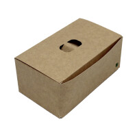 Foodbox-BFB-730- Vollpappe, braun, 14,5x8,5x6cm Muster