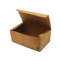 Foodbox-BFB-1300- Vollpappe, braun, 14,5x8,5x6cm Packung