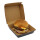 Burgerbox, Wellpappe, schwarz, 13x13x7,5cm Muster