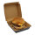 Hamburgerbox, Wellpappe, schwarz, 13x13x7,5cm Muster