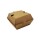 Hamburgerbox, Wellpappe, braun, 11,5x11,5x9cm Packung