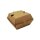 Hamburgerbox, Wellpappe, braun, 11,5x11,5x9cm Karton