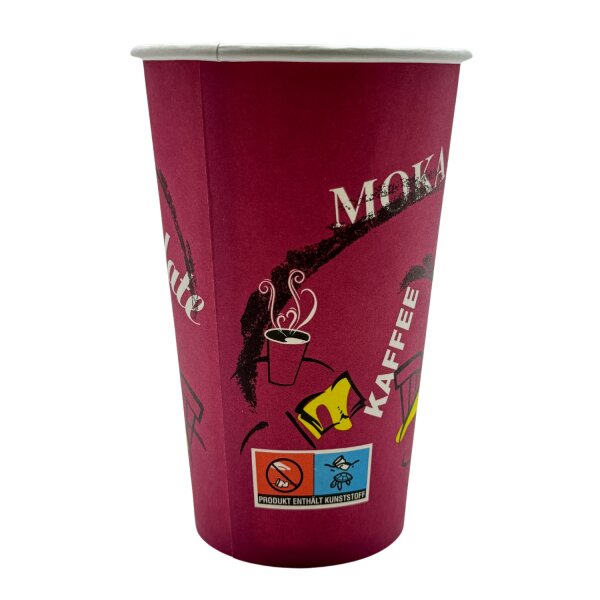 Kaffeebecher -Lila Cup- 0,4l/16oz Karton