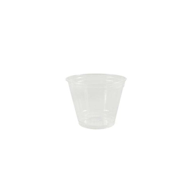 Smoothie-Becher (Clear Cups), kurz, 200ml - 100% rPET Karton