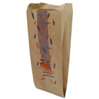 Bäckerfaltenbeutel -Einfach lecker- 10+5x23cm, #416 Packung