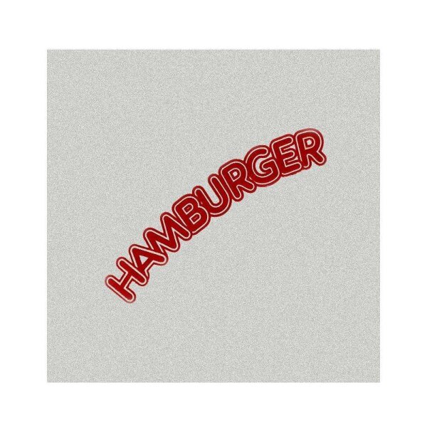 Hamburgert&uuml;ten, Snackt&uuml;ten, wei&szlig; mit Druck, 16x16cm
