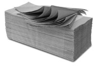 Papierhandtücher 1-lag, grau, 25x23cm Karton