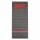 Bestecktasche, Serviettentasche, schwarz-rot mit roter Servitte, 2-lagig, 24x40cm Karton