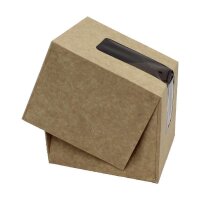 Donut Box, braun mit Sichtfenster 10x10x8cm Packung