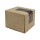 Donut Box, braun mit Sichtfenster 10x10x8cm Karton