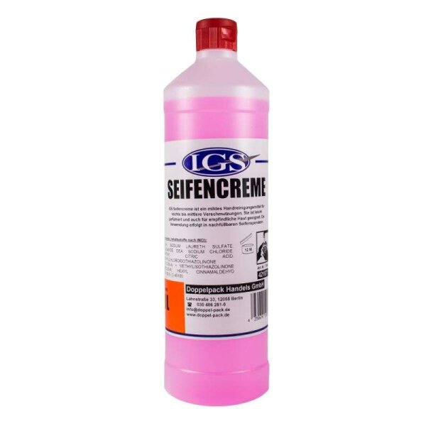 Seifencreme -Rosa-, 1 Liter