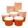 Eisbecher, orange, 180ml f&uuml;r 2-3 Kugeln Karton