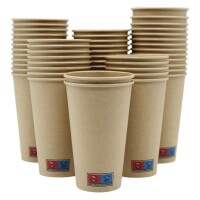 Kaffeebecher -Brown Cup-, braun, 0,4l/16oz Karton