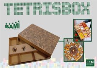 Tetris-Box, Wellpappe, braun, 40x30x5cm