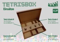 Tetris Schale Snackschale S, Wellpappe, braun, 10x7,5x4,5cm Karton