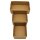 Tetris Schale Snackschale M, Wellpappe, braun, 10x10x4,5cm Packung