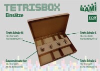 Tetris Schale Snackschale M, Wellpappe, braun, 10x10x4,5cm Karton