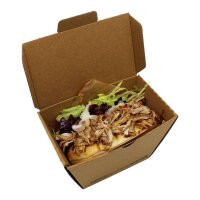 Foodbox D-Box Single, Wellpappe, braun, 12x6,5x11cm Packung