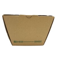 Foodbox D-Box Single, Wellpappe, braun, 12x6,5x11cm Karton