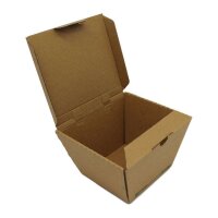Foodbox D-Box Double, Wellpappe, braun, 12,5x12x11cm Packung