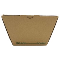 Foodbox D-Box Double, Wellpappe, braun, 12,5x12x11cm Packung