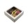 Tortenkarton, wei&szlig; mit Sichtfenster 25x25x8cm Muster