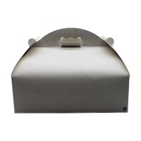 Konditorbox mit Griff, wei&szlig;, 26x22x9cm, XL