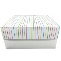 Tortenkarton, weiß mit Deckel, 2-Teilig, 32x32x15cm