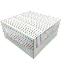 Tortenkarton, weiß mit Deckel, 2-Teilig, 32x32x15cm...