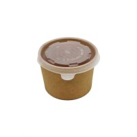 Suppenbecher To Go, Pappe, braun, 235ml/8oz Muster