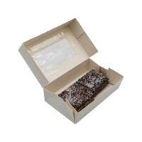 Tortenkarton, weiß mit Sichtfenster 18,5x12x5cm Packung