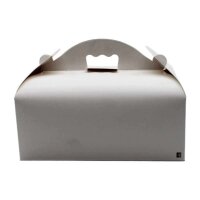 Konditorbox mit Griff, wei&szlig;, 23x16x9cm, L Packung