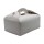 Konditorbox mit Griff, wei&szlig;, 23x16x9cm, L Karton