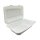 Lunchbox Large, Zuckerrohr, weiß, 23,2x15,7x8cm Karton